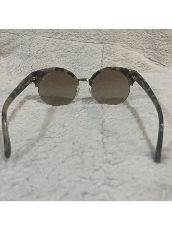 Tom Ford ALISSA FT0608 56G Havana Silver Round Mirror Sunglasses 54-21-140 TF608 main image 9